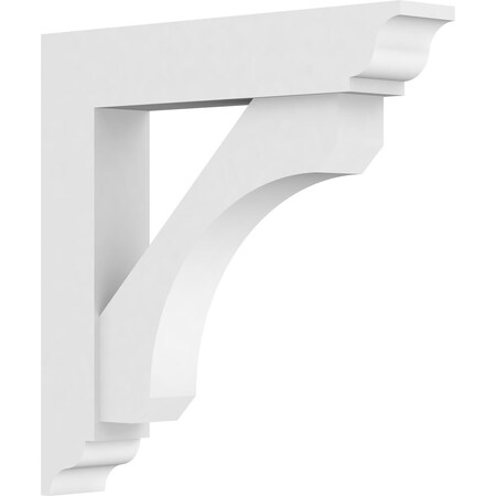 Ekena Millwork Standard Legacy Architectural Grade PVC Bracket With Traditional Ends, 3"W x 18"D x 18"H BKTP03X18X18LEC01